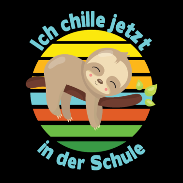 Motiv Schulkind Einschulung Faultier Chillen Schule