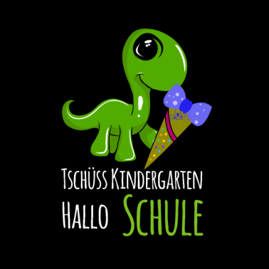 Motiv Dino Schulanfang Junge Mädchen Einschulungs
