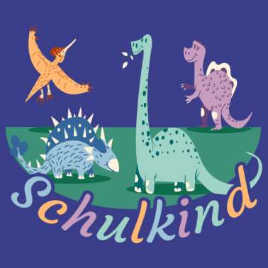 Motiv Schulkind Dinosaurier Geschenk