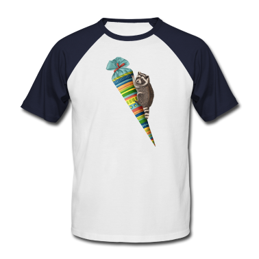 Einschulung T-Shirt - Waschbär mit Schultüte