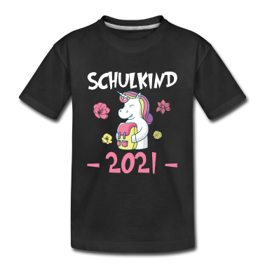 Einschulung T-Shirt - Schulkind 2021 Einhorn Geschenk Einschulung
