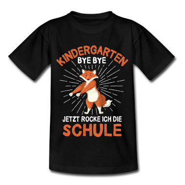 Einschulung T-Shirt - Einschulung Fuchs Tanzen Schulanfang Schulkind