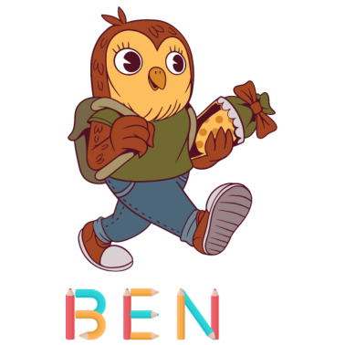 Motiv Einschulung Eule Ben