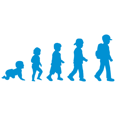 Motiv Evolution Schulkind Junge