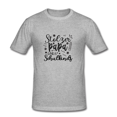 Einschulung T-Shirt - Einschulung Papa stolz erster Schultag Schulanfang