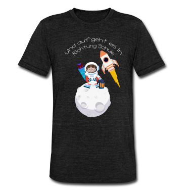 Einschulung T-Shirt - Schule Schulkind Süß Astronaut Rakete Mond