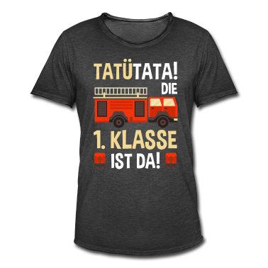 Einschulung T-Shirt - Schulanfang Tatütata Die 1. Klasse ist da Einschul