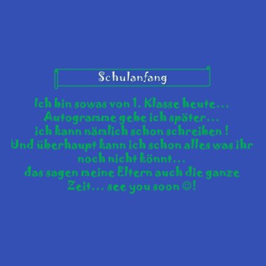 Motiv Schulanfang