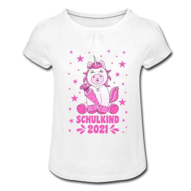 Einschulung T-Shirt - Schulkind 2021 Einhorn Einschulung Schulanfang