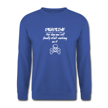 Abi Abschluss Pullover - Deadline Studenten Studium Schüler Abi Abschluss