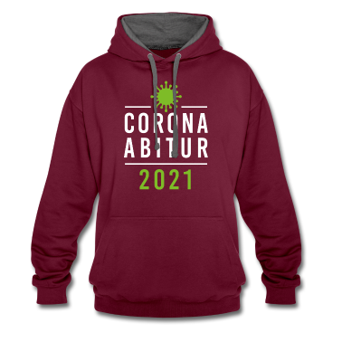 Abi Abschluss Hoodie - Corona Abi 2021 Abitur Abschluss Virus Quarantäne