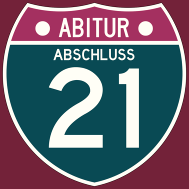 Motiv ABITUR 21 - ABSCHLUSS - SCHULABGÄNGER - ABI 2021