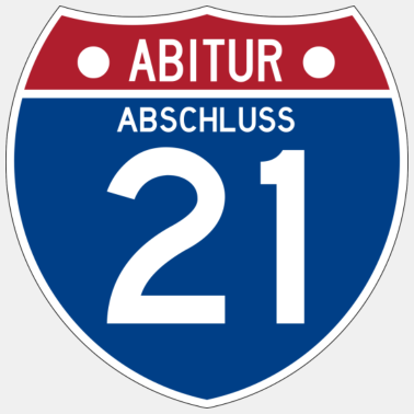 Motiv ABITUR 21 - ABSCHLUSS - SCHULABGÄNGER - ABI 2021