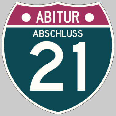 Motiv ABITUR 21 - ABSCHLUSS - SCHULABGÄNGER - ABI 2021