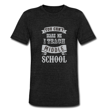 Abi Abschluss T-Shirt - You Can't Scare Me I Teach Middle School Teacher D