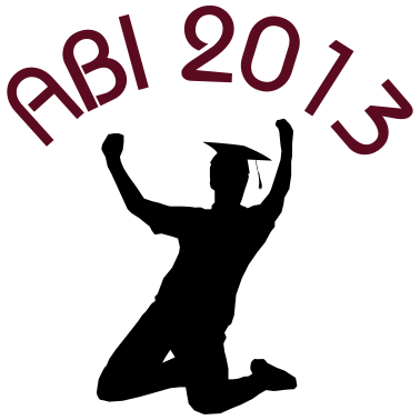 Motiv Abi Abschluss mit Jubel