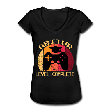 Abi Abschluss T-Shirt - Abitur Level Complete Abi Abschluss