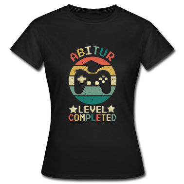 Abi Abschluss T-Shirt - Abitur Gamer Abschluss Schule Abi Geschenk