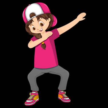 Motiv DAB Mädchen Schule Abi Abschluss Sport dabbing