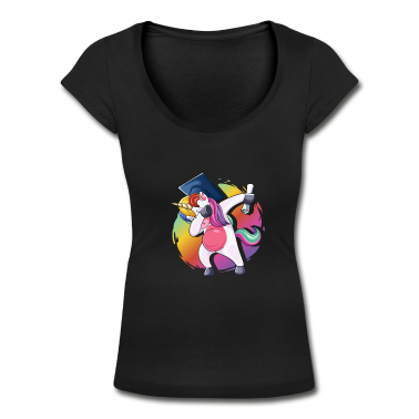 Abi Abschluss T-Shirt - Abschluss Abi 2021 Dabbing Einhorn Geschenk