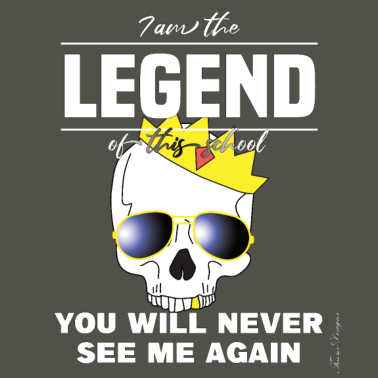 Motiv Schulabschluss ABI Abschluss Abgänger eine Legende