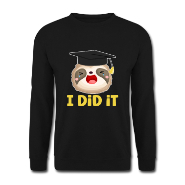 Schulabschluss Pullover - Fauler Student Absolvent Faultier Absolvent