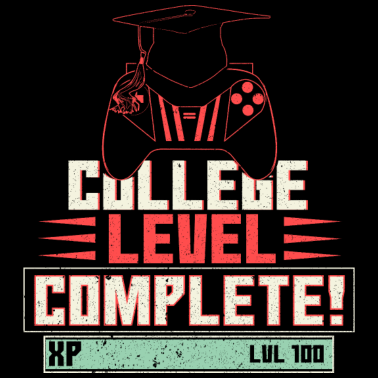 Motiv Gamer Schulabschluss Geschenk