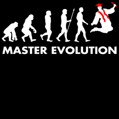 Motiv Master Evolution Entwicklung Schulabschluss Diplom