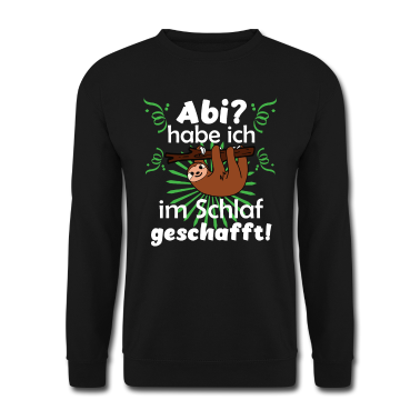 Schulabschluss Pullover - Abitur bedrucktes Faultier Abi 2021 Schulabschluss