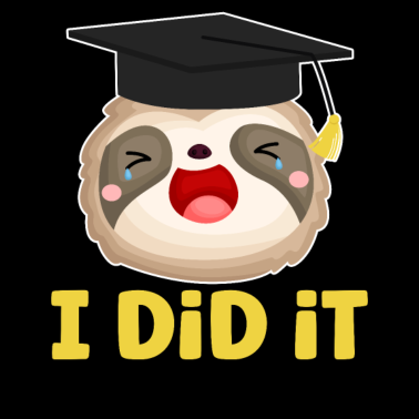 Motiv Fauler Student Absolvent Faultier Absolvent