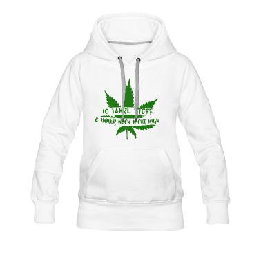 Schulabschluss Hoodie - 10 Jahre Stoff und immer noch nicht high - grün