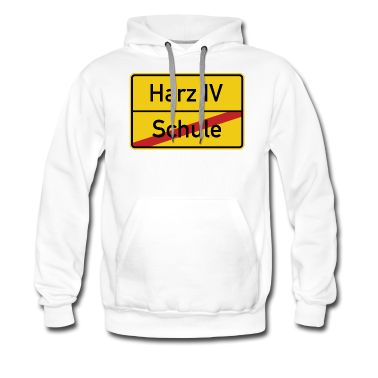 Schulabschluss Hoodie - Ortsschild Schule Harz IV Verkehrsschild
