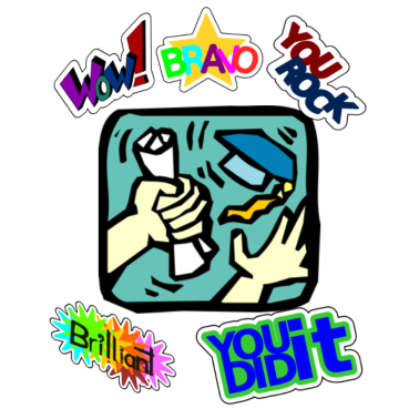 Motiv Schulabschluss Studienabschluss Schüler Studenten