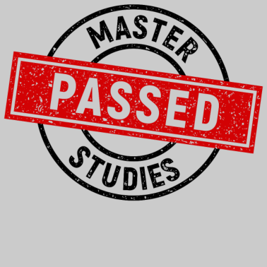 Motiv Master Diplom Schulabschluss Prüfung Bestanden