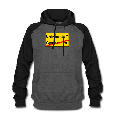 Schulabschluss Hoodie - Gymnasium Uni Strassenschild Schulabschluss