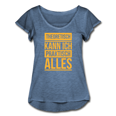 Schulabschluss T-Shirt - Theoretisch praktisch Schule Geschenk Abschluss