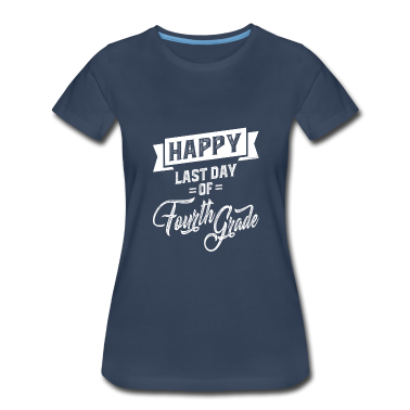 Schulabschluss T-Shirt - Glückliche vierte Klasse