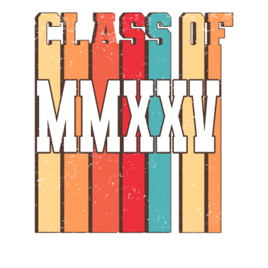 Motiv Retro Abschluss MMXXV Diplom Class of 2025 Schule