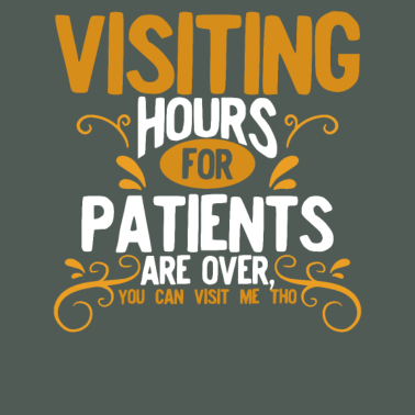 Motiv Die Besuchszeiten der Krankenschwester für Patienten sind vorbei