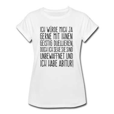 Schulabschluss T-Shirt - Ich würde mich gerne mit Ihnen geistig duellieren