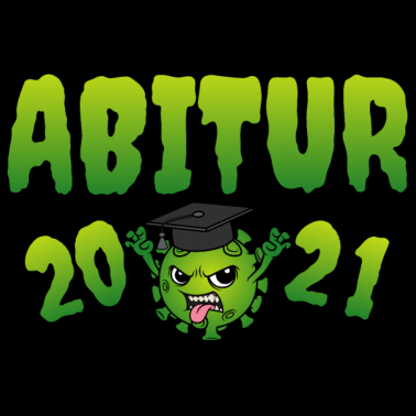 Motiv Abitur 2021 Corona Virus