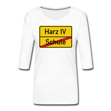 Schulabschluss T-Shirt - Ortsschild Schule Harz IV Verkehrsschild