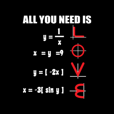 Motiv Alles Was Du Brauchst Liebe Mathe Mathematik