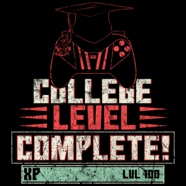 Motiv Gamer Schulabschluss Geschenk