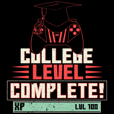 Motiv Gamer Schulabschluss Geschenk