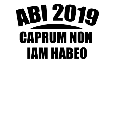 Motiv Abi Schulabschluss mit lateinischem Spruch