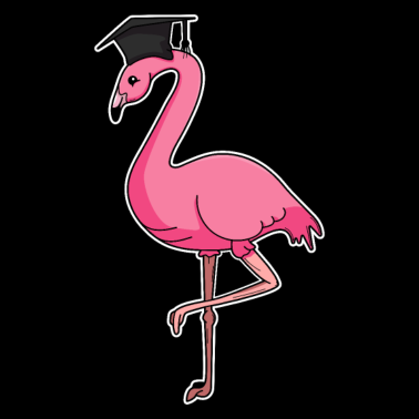 Motiv Flamingo Schulabschluss Diplom Abitur