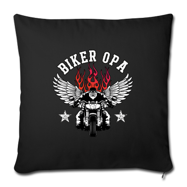 Geschenk für Opa Kissenbezug - Biker Opa Motorrad Geschenk für Opa