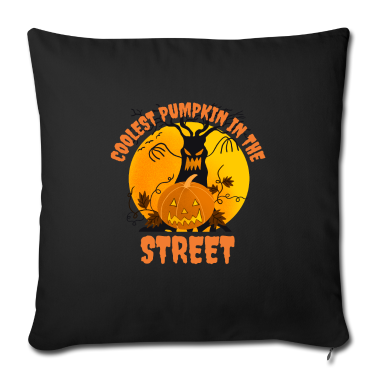 Geschenk für Opa Kissenbezug - Halloween Coolster Kürbis auf der Straße