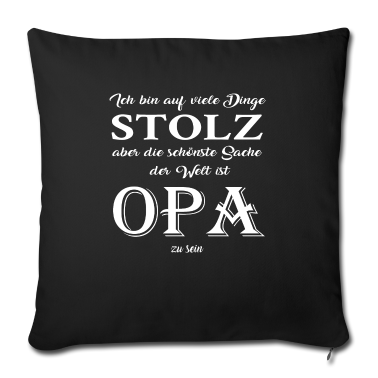 Geschenk für Opa Kissenbezug - Stolzer Opa Shirt | Geschenk für Opa
